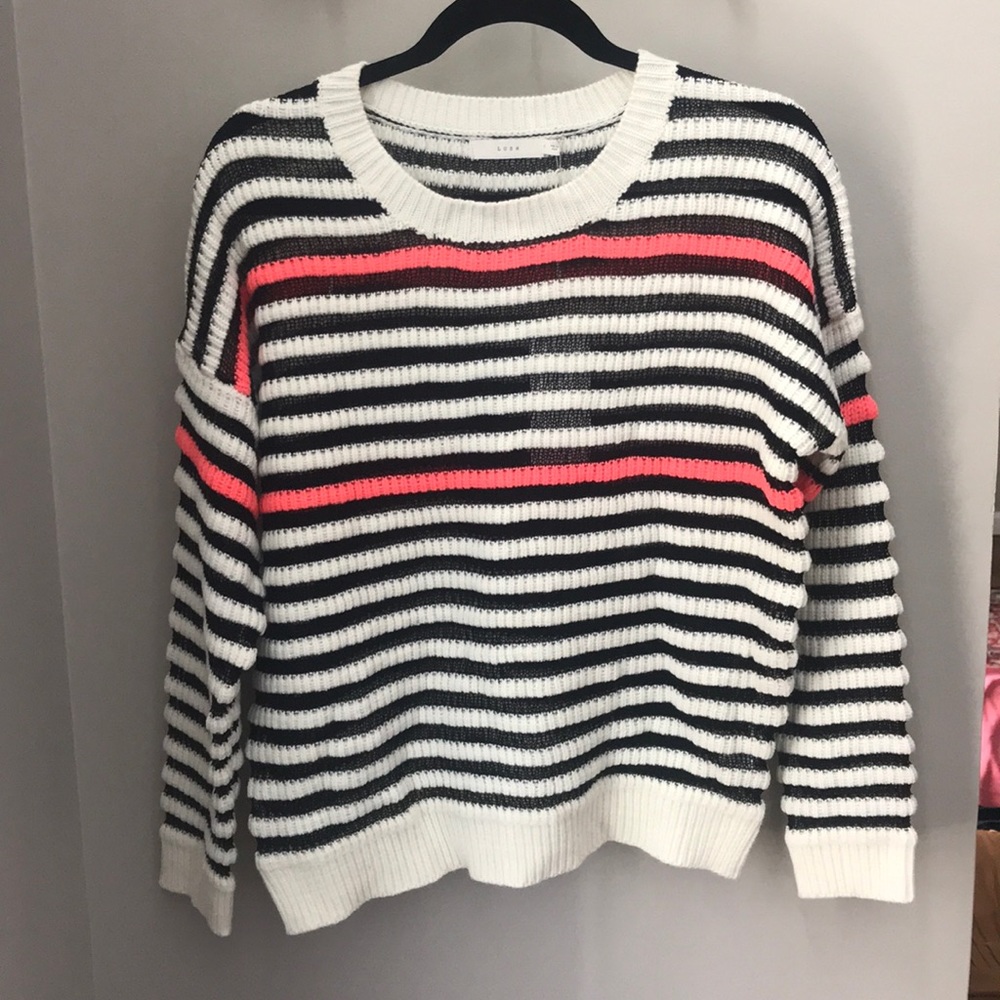 Lush striped sweater